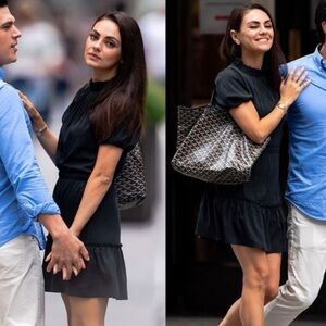 Alice + Olivia black mini vida puff sleeve dress